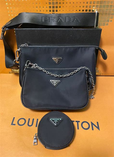 prada nylon multi pochette